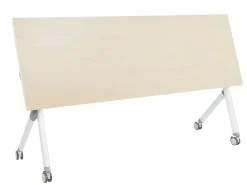 Outlet BENDI Jasnobrązowy 180 cm 60 cm z kółkami Wszystkie Biurka|Biurka Składane