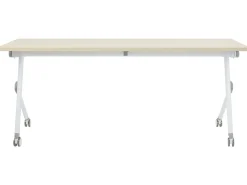 Outlet BENDI Jasnobrązowy 180 cm 60 cm z kółkami Wszystkie Biurka|Biurka Składane