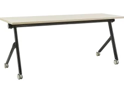 Składane biurko BENDI Jasnobrązowy 60 cm z kółkami Wszystkie Biurka|Biurka Składane
