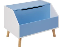 New Skrzynia na zabawki CASPER 43 cm Niebieski Dzieci Szafki I Komody|Szafki I Komody