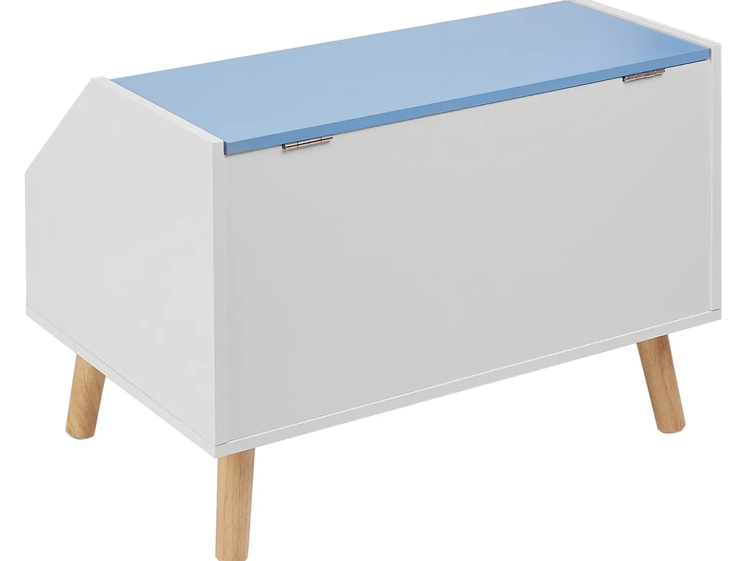New Skrzynia na zabawki CASPER 43 cm Niebieski Dzieci Szafki I Komody|Szafki I Komody