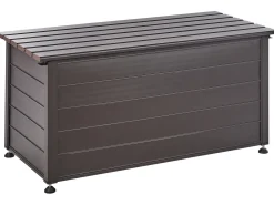 Skrzynia ogrodowa CAMPALTO 123 cm 60 cm Ciemnobrązowy