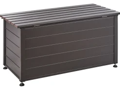 Skrzynia ogrodowa CAMPALTO 123 cm 60 cm Ciemnobrązowy