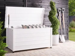 Skrzynia ogrodowa CAMPALTO 123 cm 60 cm Biały