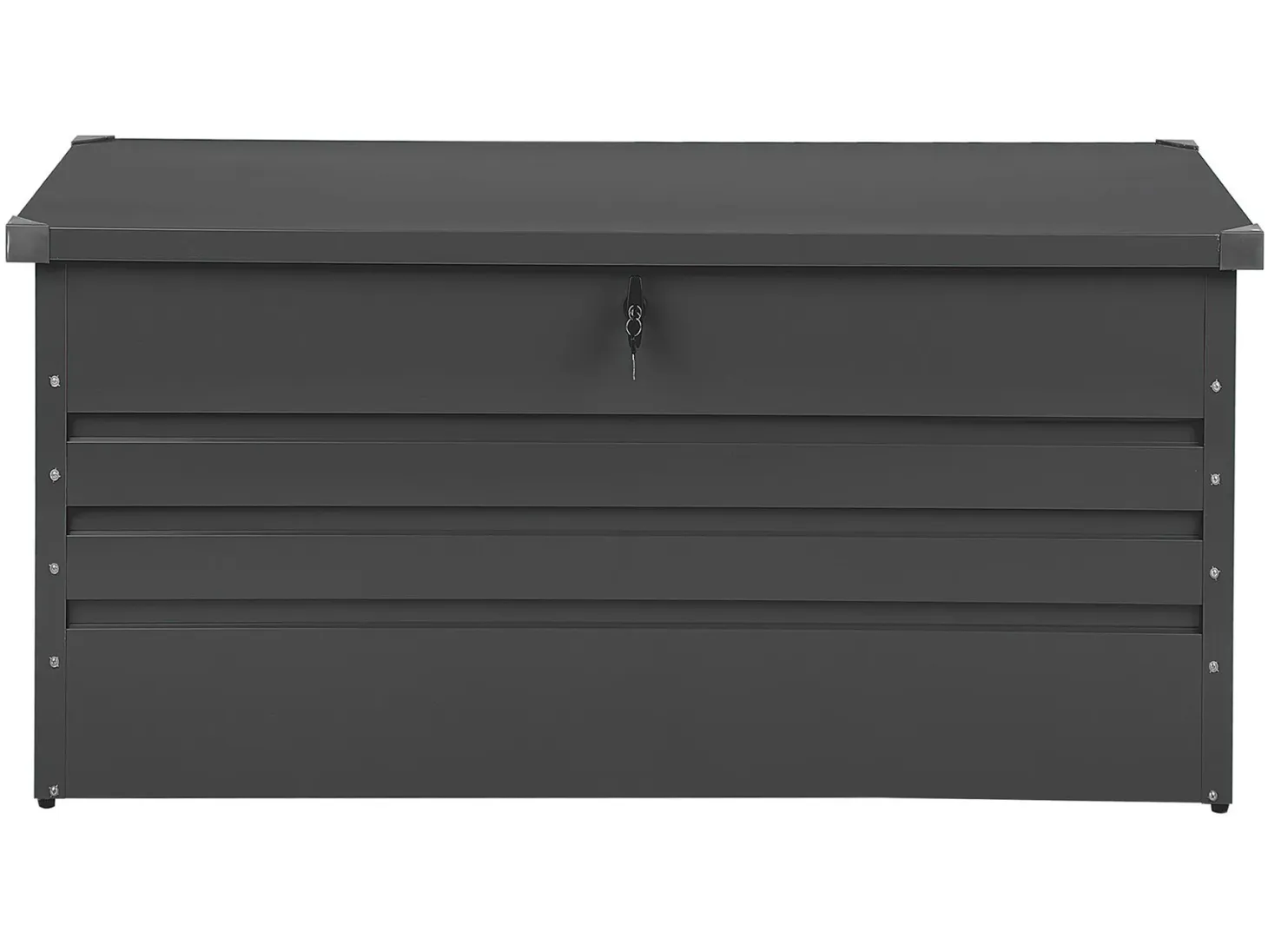 Skrzynia ogrodowa CEBROSA 132 cm 62 cm Grafitowy