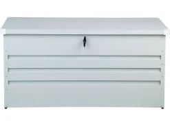 Skrzynia ogrodowa CEBROSA 132 cm 62 cm Jasnoszary