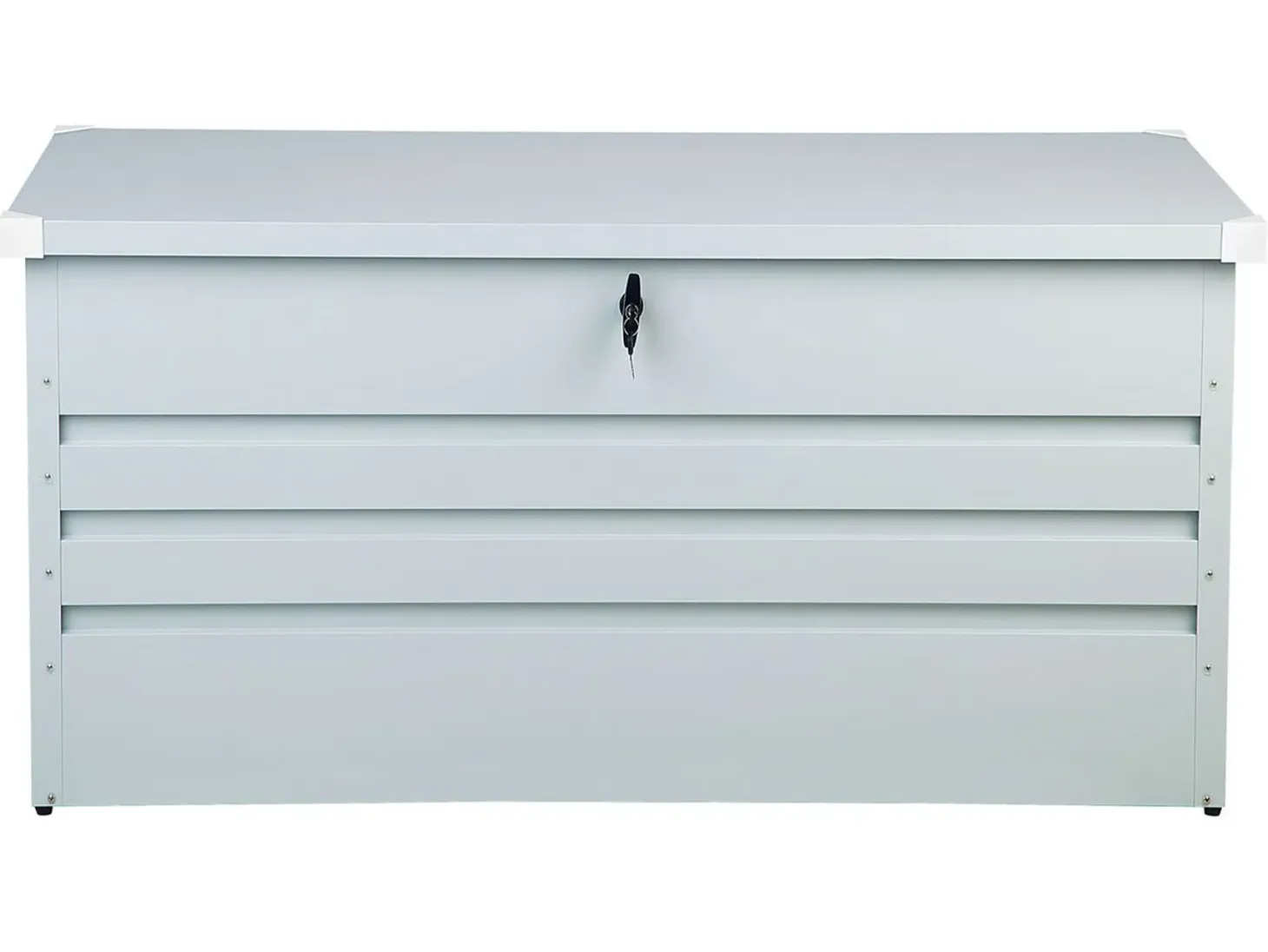 Skrzynia ogrodowa CEBROSA 132 cm 62 cm Jasnoszary