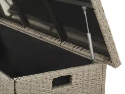 Skrzynia ogrodowa MODENA 126 cm 46 cm Beżowoszary
