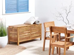 Skrzynia ogrodowa RIVIERA 130 cm 48 cm Jasnobrązowy