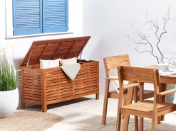 Skrzynia ogrodowa RIVIERA 130 cm 48 cm Brązowy