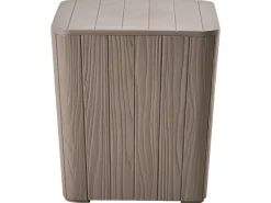 Skrzynia ogrodowa SARANDI 40 cm 40 cm Beżowoszary