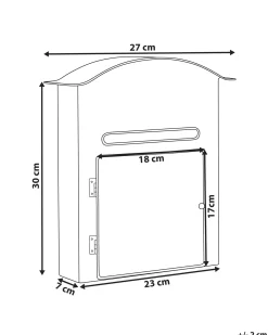 Skrzynka na listy świąteczna ESPOO 30 cm Czerwony