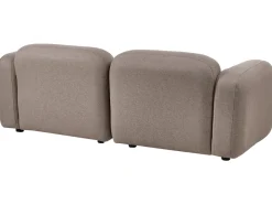 Discount Sofa dla 3 osób AFOSS Beżowoszary Sofy Tapicerowane|Wszystkie Sofy