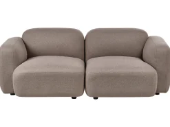 Discount Sofa dla 3 osób AFOSS Beżowoszary Sofy Tapicerowane|Wszystkie Sofy