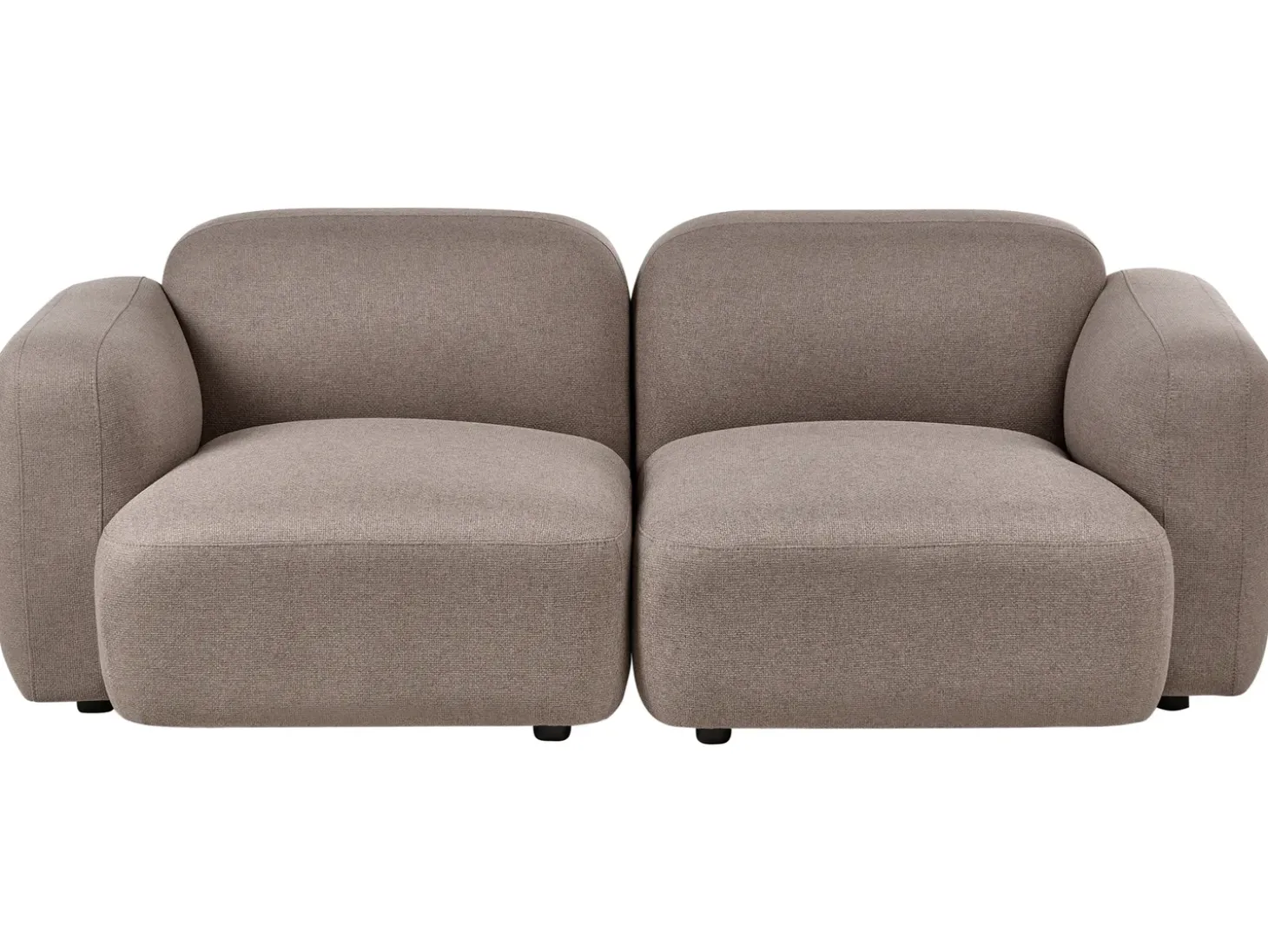 Discount Sofa dla 3 osób AFOSS Beżowoszary Sofy Tapicerowane|Wszystkie Sofy