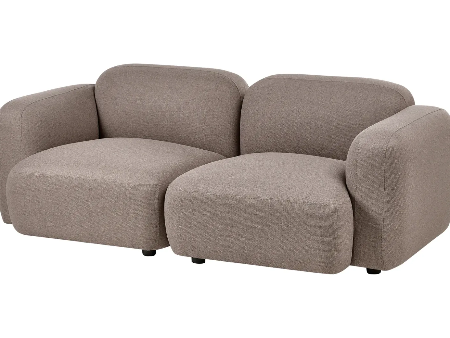 Discount Sofa dla 3 osób AFOSS Beżowoszary Sofy Tapicerowane|Wszystkie Sofy