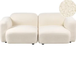 Clearance Sofa dla 3 osób AFOSS Boucle Złamana biel Sofy Tapicerowane|Wszystkie Sofy