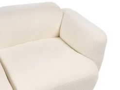 Clearance Sofa dla 3 osób AFOSS Boucle Złamana biel Sofy Tapicerowane|Wszystkie Sofy