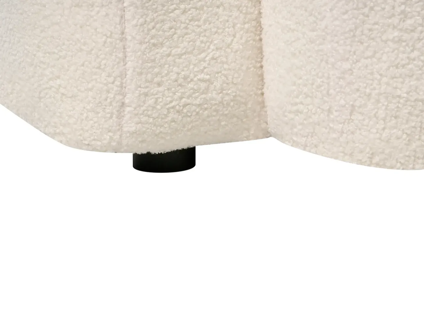 Clearance Sofa dla 3 osób AFOSS Boucle Złamana biel Sofy Tapicerowane|Wszystkie Sofy