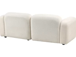 Clearance Sofa dla 3 osób AFOSS Boucle Złamana biel Sofy Tapicerowane|Wszystkie Sofy