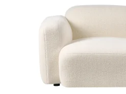 Clearance Sofa dla 3 osób AFOSS Boucle Złamana biel Sofy Tapicerowane|Wszystkie Sofy