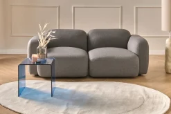 Hot Sofa dla 3 osób AFOSS Ciemnoszary Sofy Tapicerowane|Wszystkie Sofy