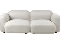 Clearance Sofa dla 3 osób AFOSS Jasnobeżowy Sofy Tapicerowane|Wszystkie Sofy