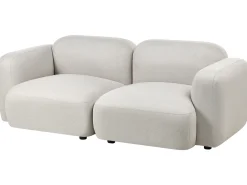 Clearance Sofa dla 3 osób AFOSS Jasnobeżowy Sofy Tapicerowane|Wszystkie Sofy