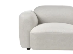 Clearance Sofa dla 3 osób AFOSS Jasnobeżowy Sofy Tapicerowane|Wszystkie Sofy