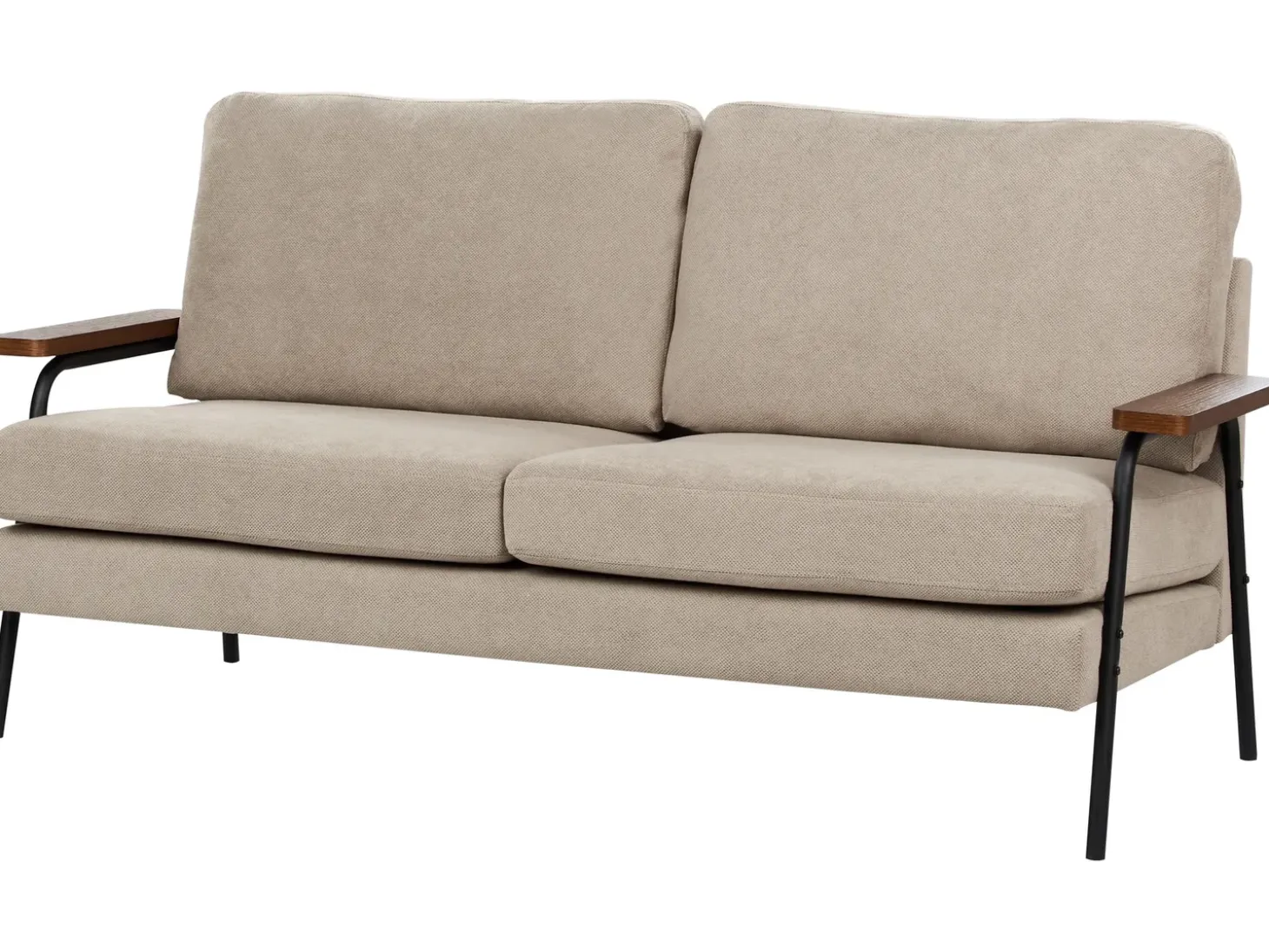 Sale Sofa dla 3 osób AKRANES Beżowoszary Sofy Tapicerowane|Wszystkie Sofy