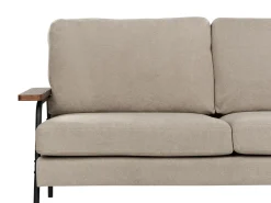 Sale Sofa dla 3 osób AKRANES Beżowoszary Sofy Tapicerowane|Wszystkie Sofy