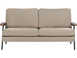 Sale Sofa dla 3 osób AKRANES Beżowoszary Sofy Tapicerowane|Wszystkie Sofy