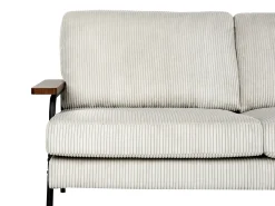 Online Sofa dla 3 osób AKRANES Sztruks Jasnoszary Sofy Tapicerowane|Wszystkie Sofy