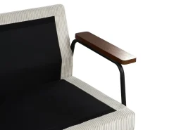 Online Sofa dla 3 osób AKRANES Sztruks Jasnoszary Sofy Tapicerowane|Wszystkie Sofy