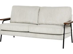 Online Sofa dla 3 osób AKRANES Sztruks Jasnoszary Sofy Tapicerowane|Wszystkie Sofy