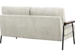Online Sofa dla 3 osób AKRANES Sztruks Jasnoszary Sofy Tapicerowane|Wszystkie Sofy