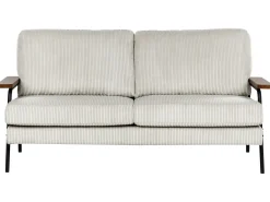 Online Sofa dla 3 osób AKRANES Sztruks Jasnoszary Sofy Tapicerowane|Wszystkie Sofy