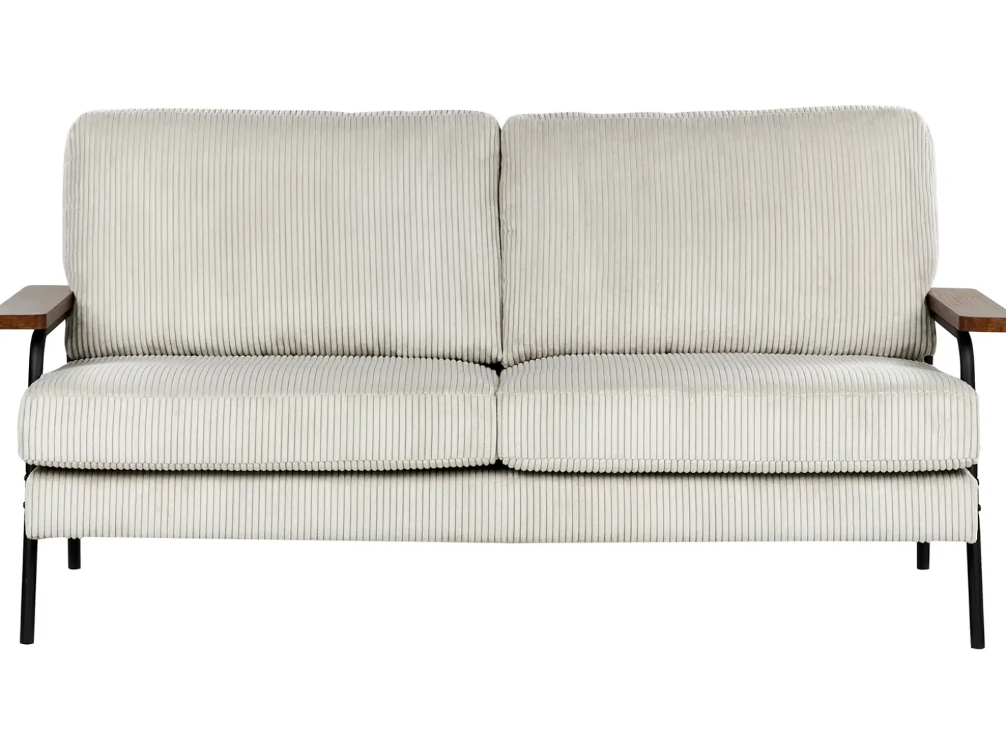 Online Sofa dla 3 osób AKRANES Sztruks Jasnoszary Sofy Tapicerowane|Wszystkie Sofy