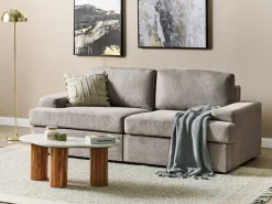 Clearance Sofa dla 3 osób ALLA Beżowoszary Sofy Tapicerowane|Kolekcje Sof