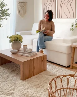 Online Sofa dla 3 osób ALLA Boucle Złamana biel Sofy Tapicerowane|Kolekcje Sof
