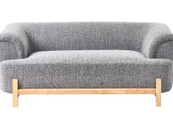 Best Sofa dla 2 osób ALNOR Ciemnoszary Sofy Tapicerowane|Sofy Dwuosobowe