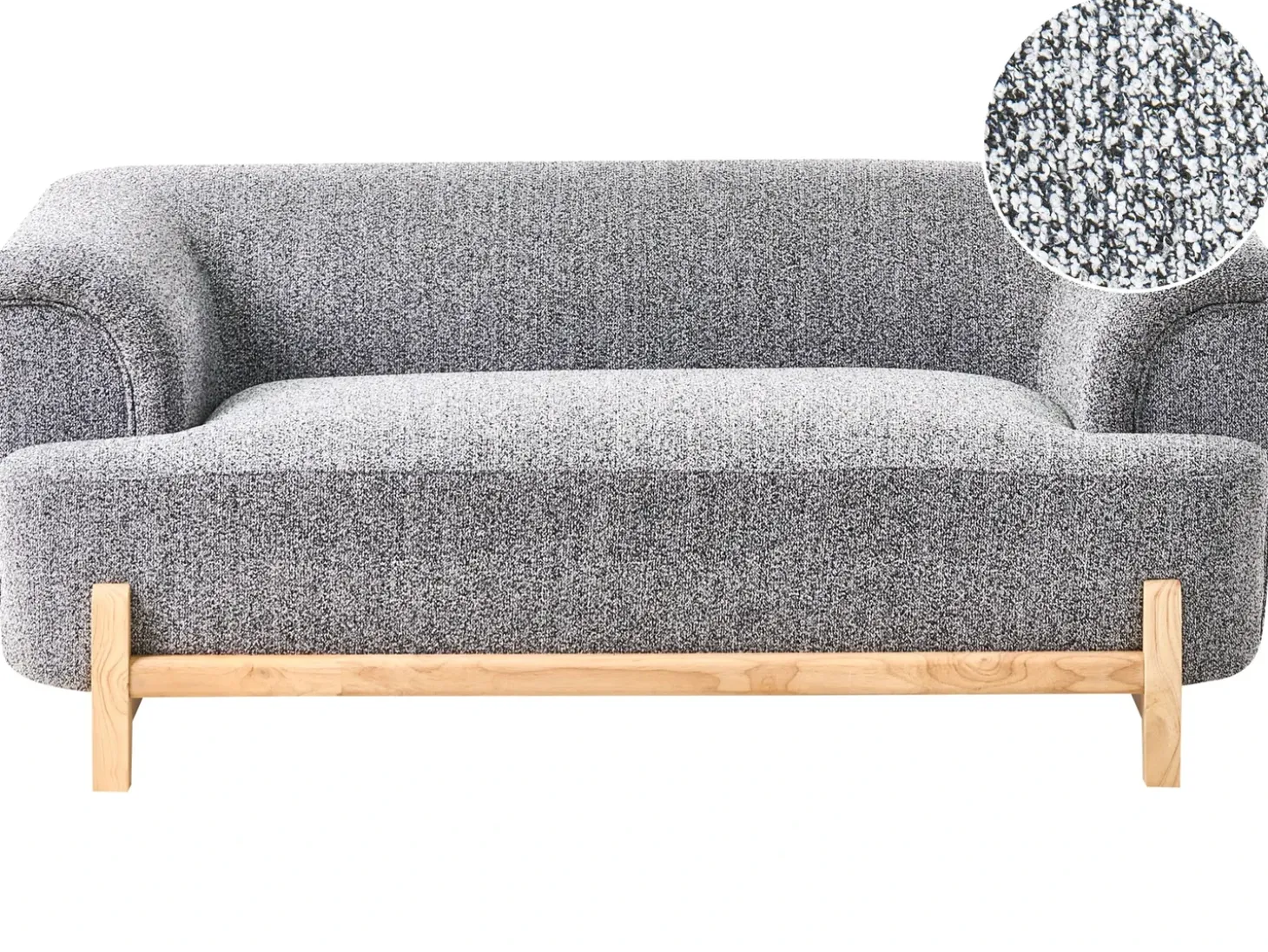 Best Sofa dla 2 osób ALNOR Ciemnoszary Sofy Tapicerowane|Sofy Dwuosobowe