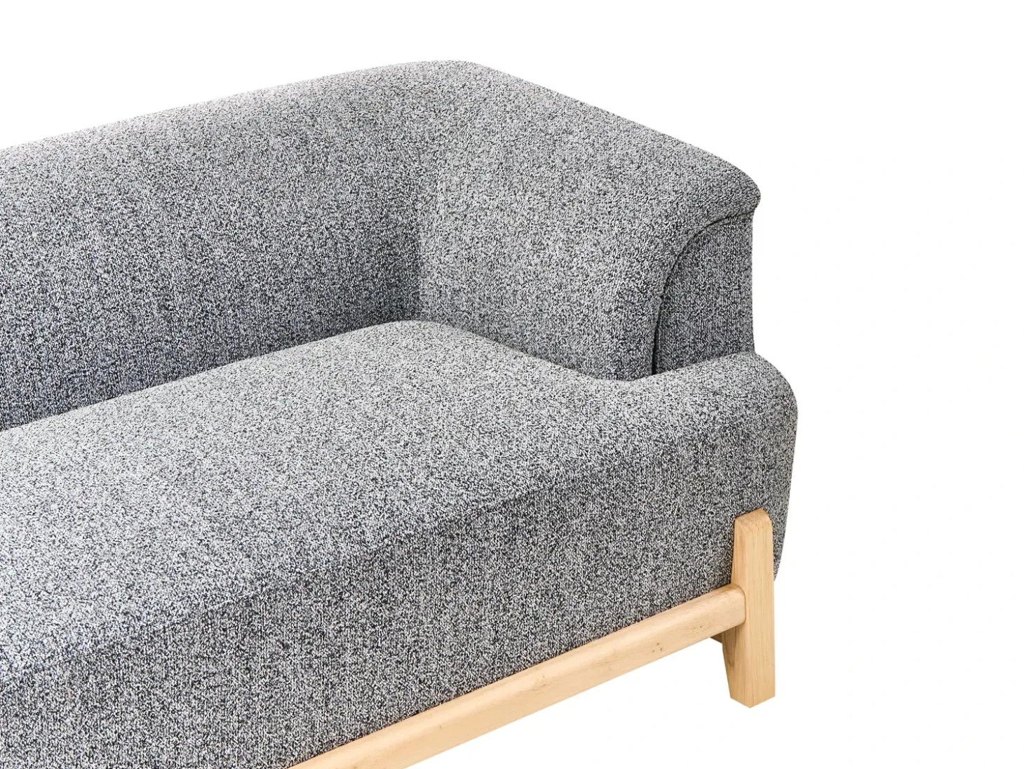 Best Sofa dla 2 osób ALNOR Ciemnoszary Sofy Tapicerowane|Sofy Dwuosobowe