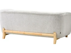 Best Sofa dla 2 osób ALNOR Jasnoszary Sofy Tapicerowane|Sofy Dwuosobowe