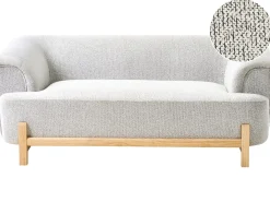 Best Sofa dla 2 osób ALNOR Jasnoszary Sofy Tapicerowane|Sofy Dwuosobowe