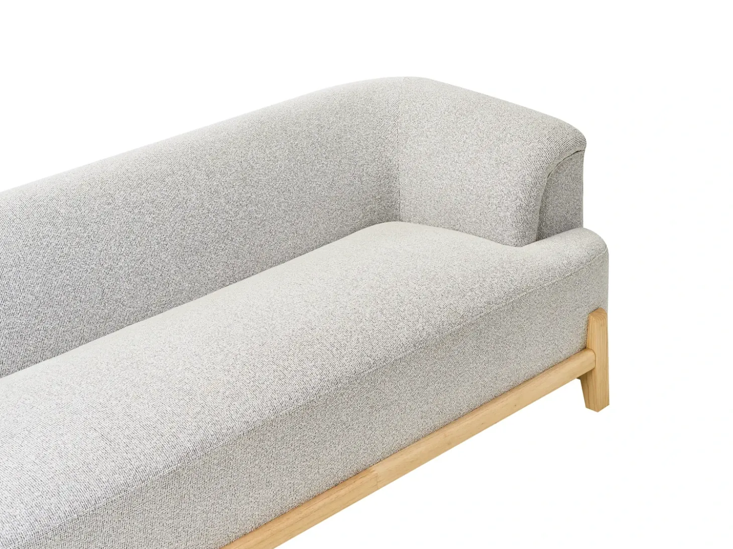 Best Sofa dla 2 osób ALNOR Jasnoszary Sofy Tapicerowane|Sofy Dwuosobowe