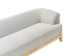 Sofa dla 3 osób ALNOR Jasnoszary Sofy Tapicerowane|Kolekcje Sof