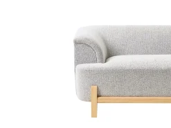 Sofa dla 3 osób ALNOR Jasnoszary Sofy Tapicerowane|Kolekcje Sof