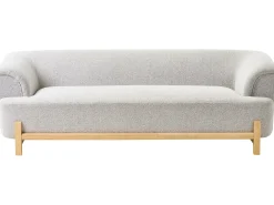 Sofa dla 3 osób ALNOR Jasnoszary Sofy Tapicerowane|Kolekcje Sof