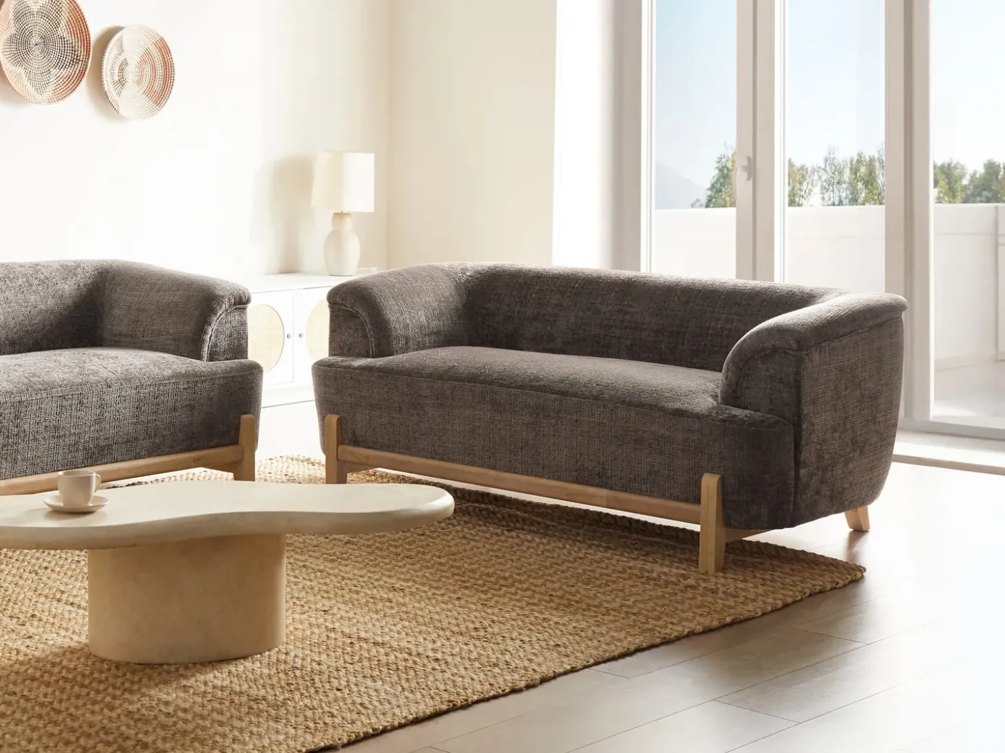 New Sofa dla 2 osób ALNOR Szenil Sofy Tapicerowane|Sofy Dwuosobowe